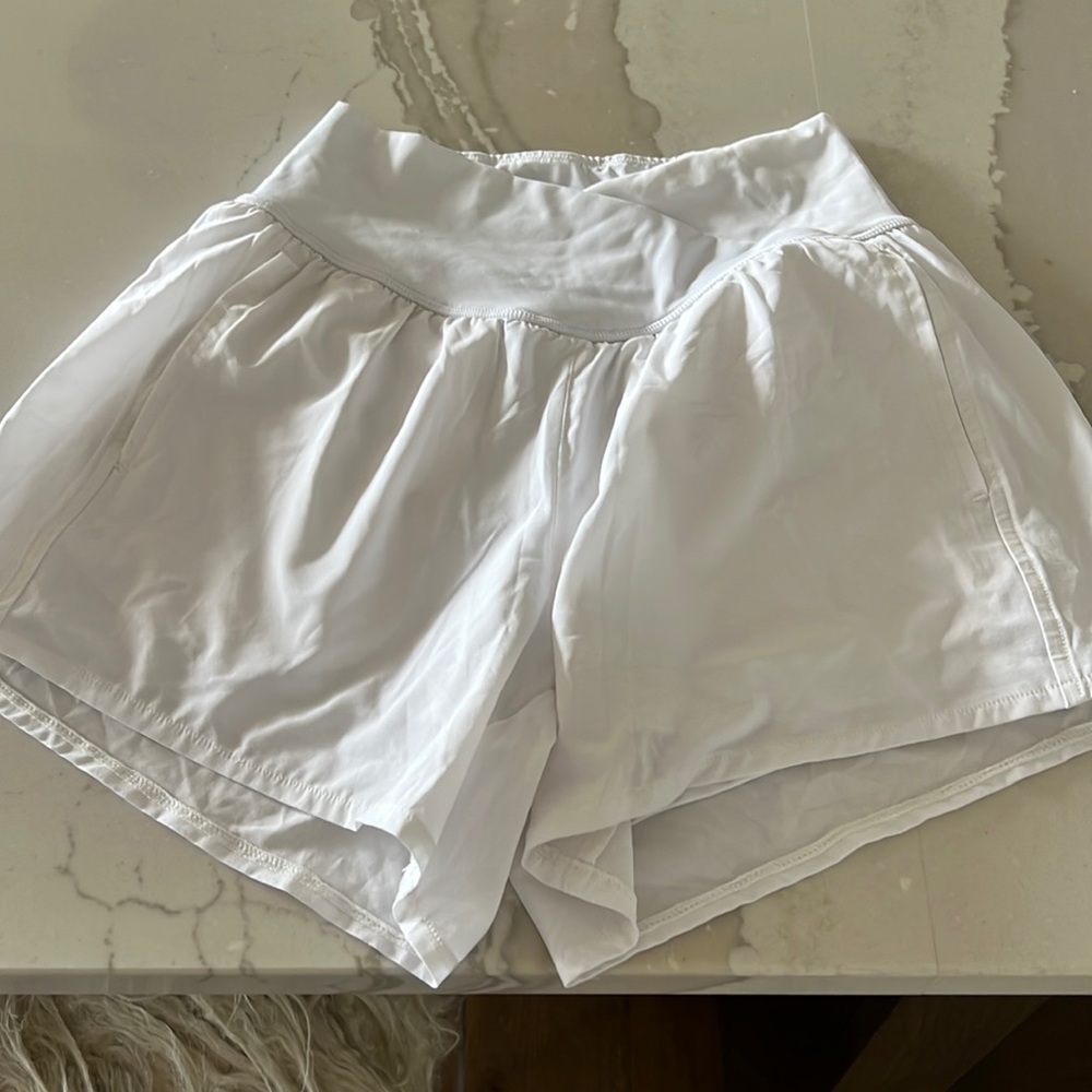 White Halara Shorts